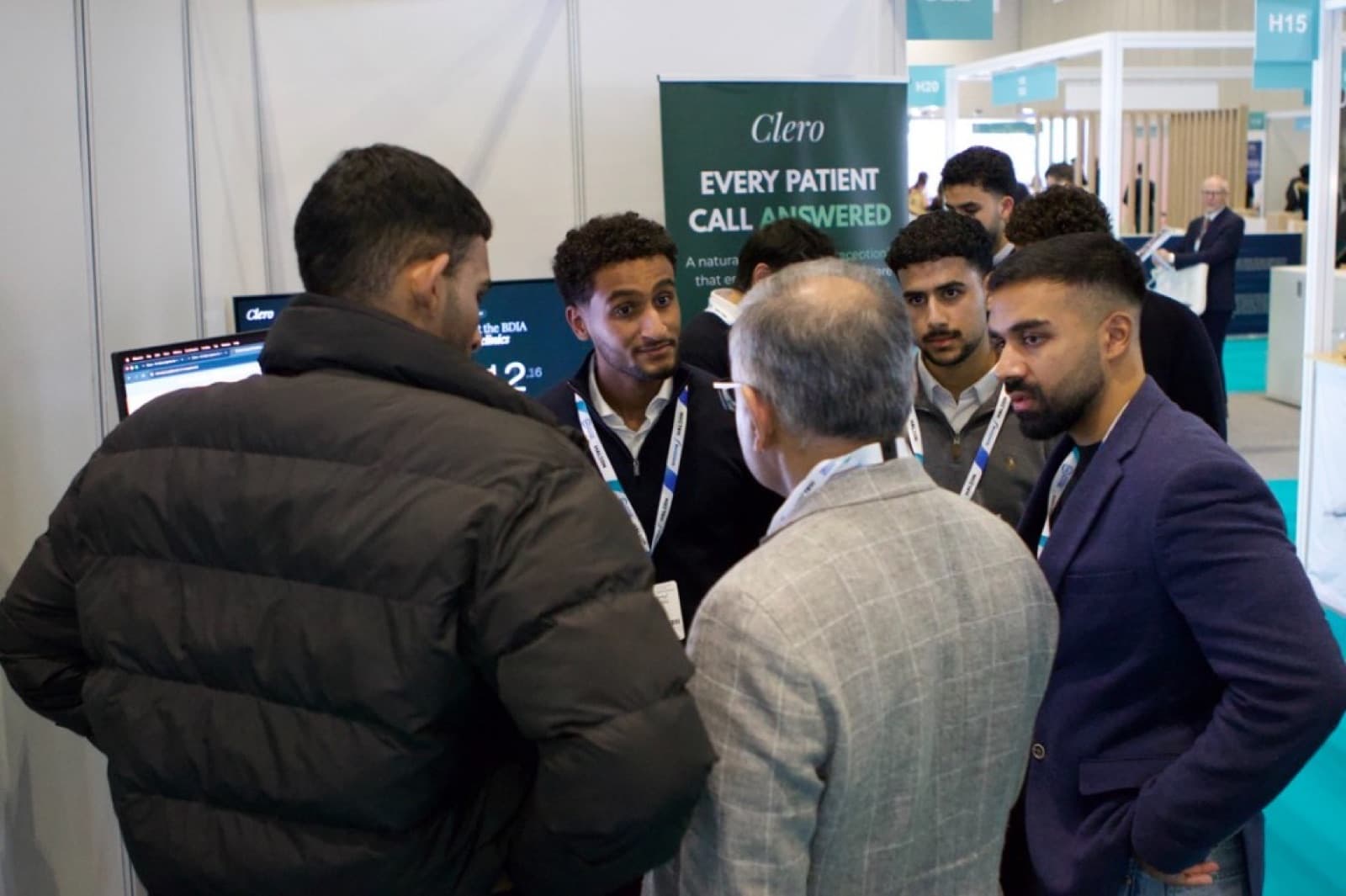 The Clero team speaking with dentists and practice owners at BDIA Dental Showcase